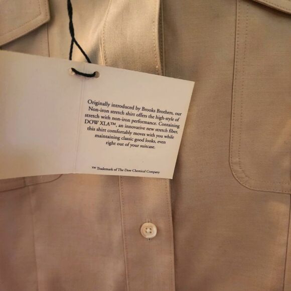Brooks Brothers 10 Chic Safari Beige Shirt Dress with Belt Capsule Minimalist - Picture 2 of 16